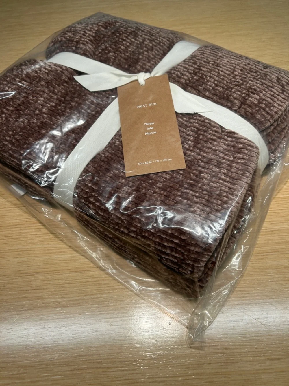 NEW - West Elm Luxe Chenille Throw